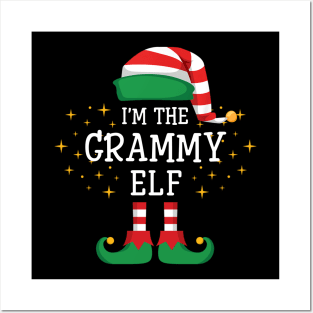 I'm The Grammy Elf Matching Family Christmas Pajama Posters and Art